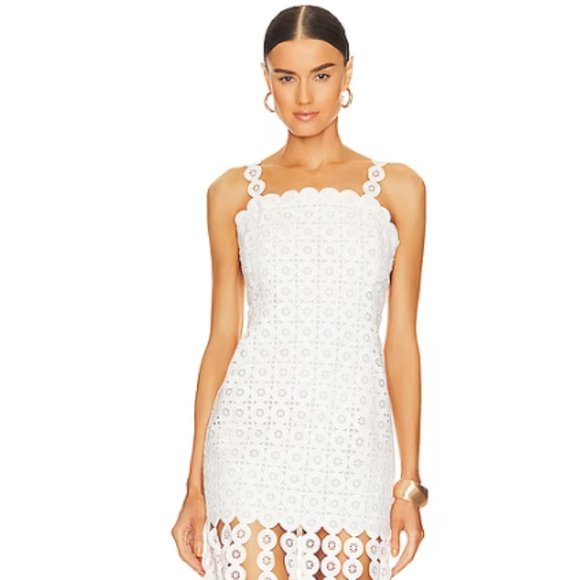 Jonathan Simkai Jaycee Circle Lace Midi Dress - Picture 1 of 5